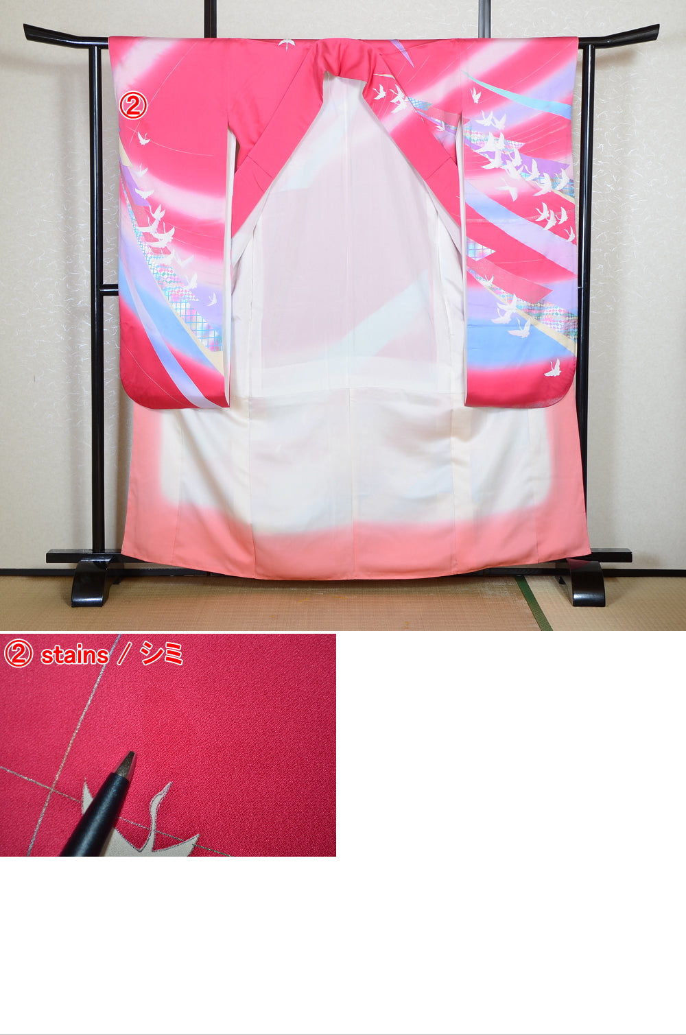 Long-sleeved kimono 6 items set / Furisode / FK#2-301