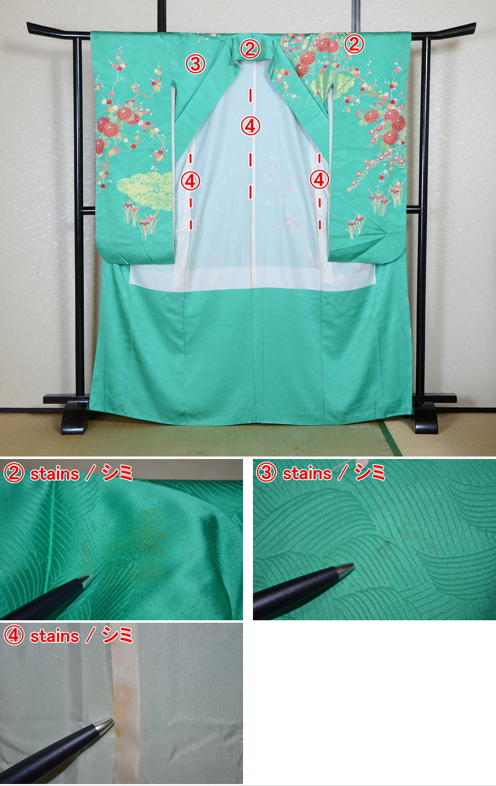 Long-sleeved kimono 6 items set / Furisode / FK#2-350