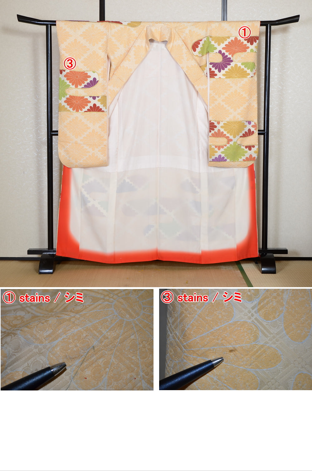 Long-sleeved kimono 6 items set / Furisode / FK#2-344