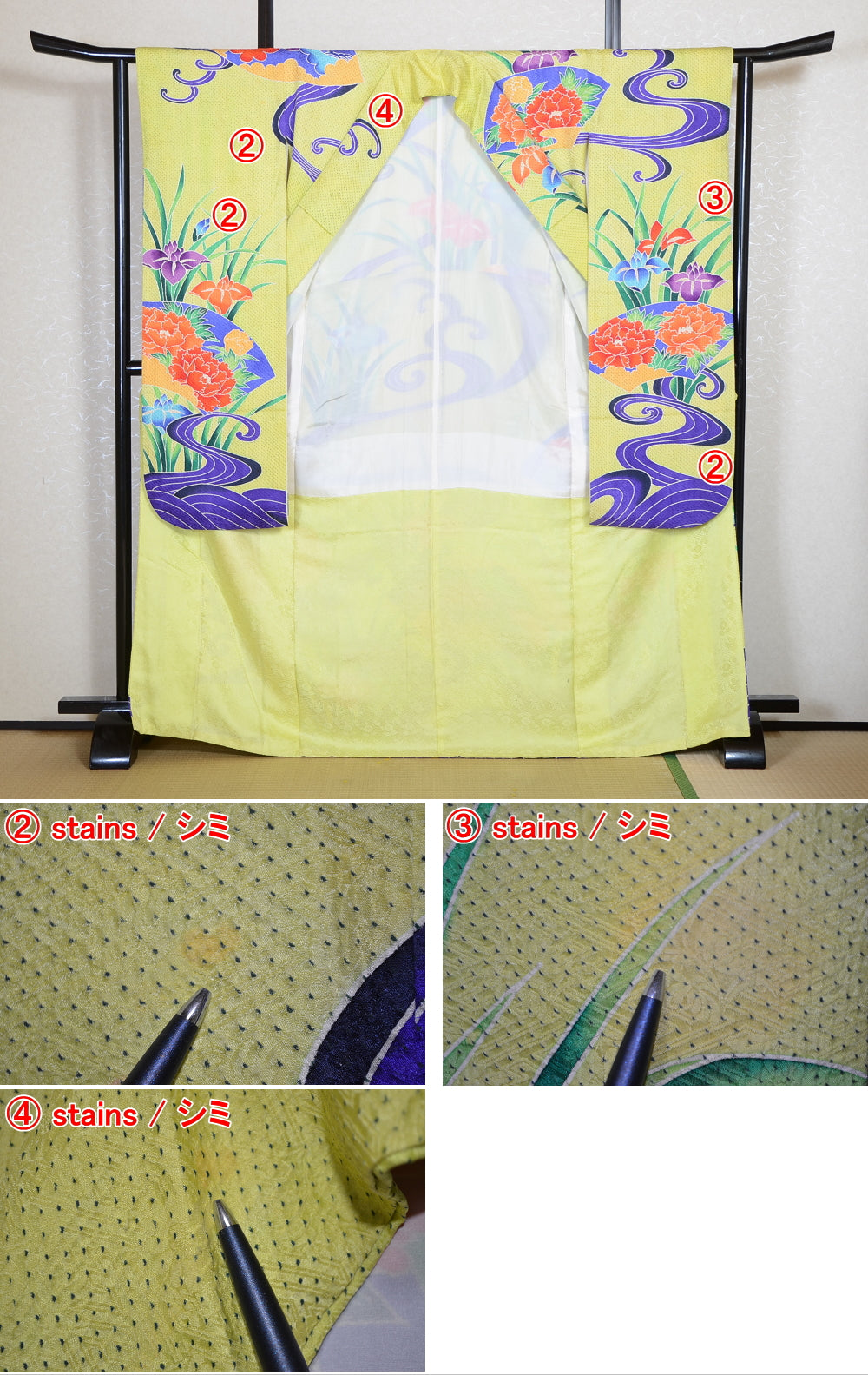 Long-sleeved kimono 6 items set / Furisode / FK#2-295