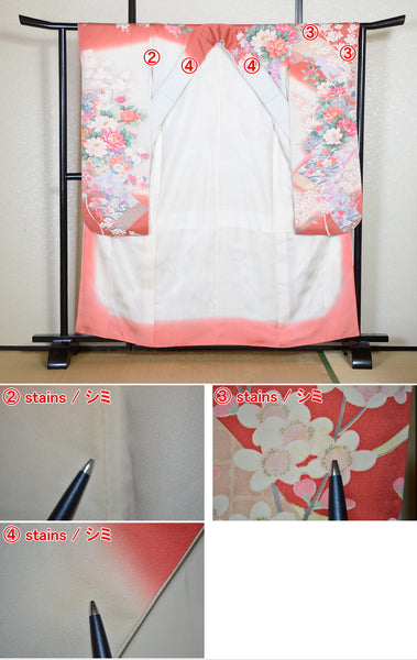 Long-sleeved kimono 6 items set / Furisode / FK#2-297