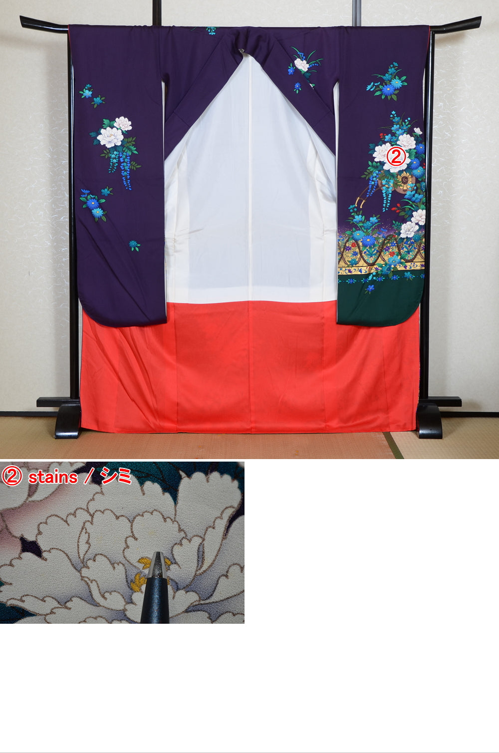 Long-sleeved kimono 6 items set / Furisode / FK#2-279