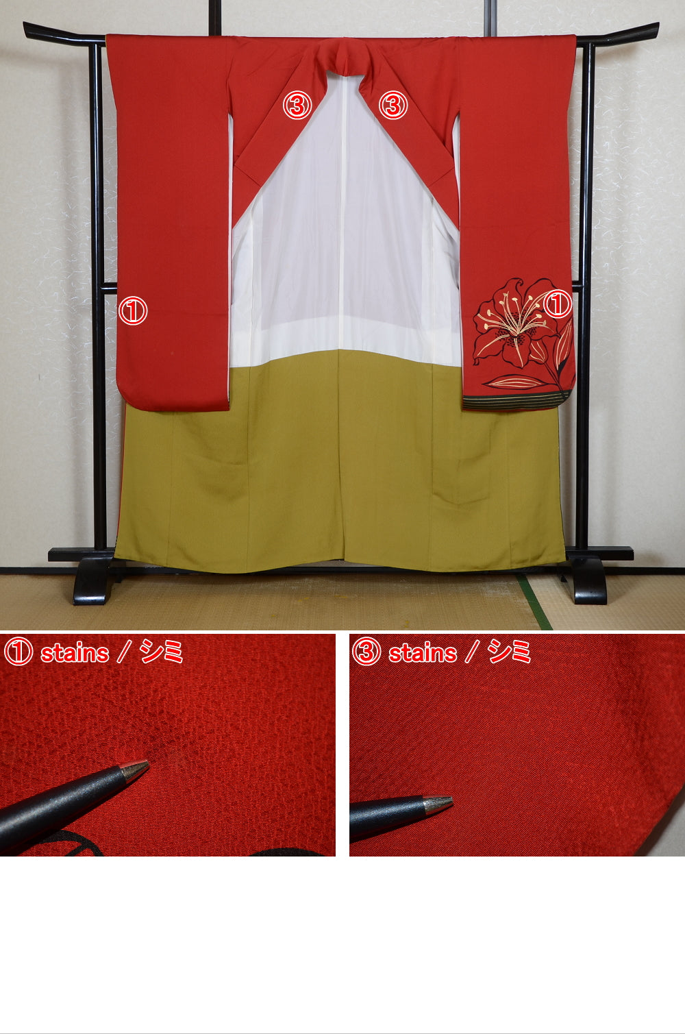 Long-sleeved kimono 6 items set / Furisode / FK#2-254