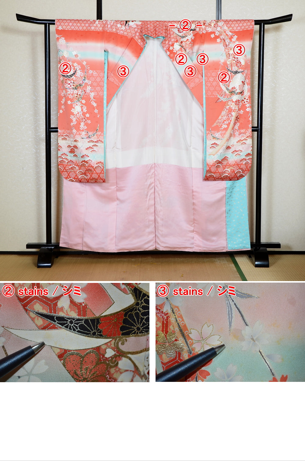 Long-sleeved kimono / Furisode / FK#2-362