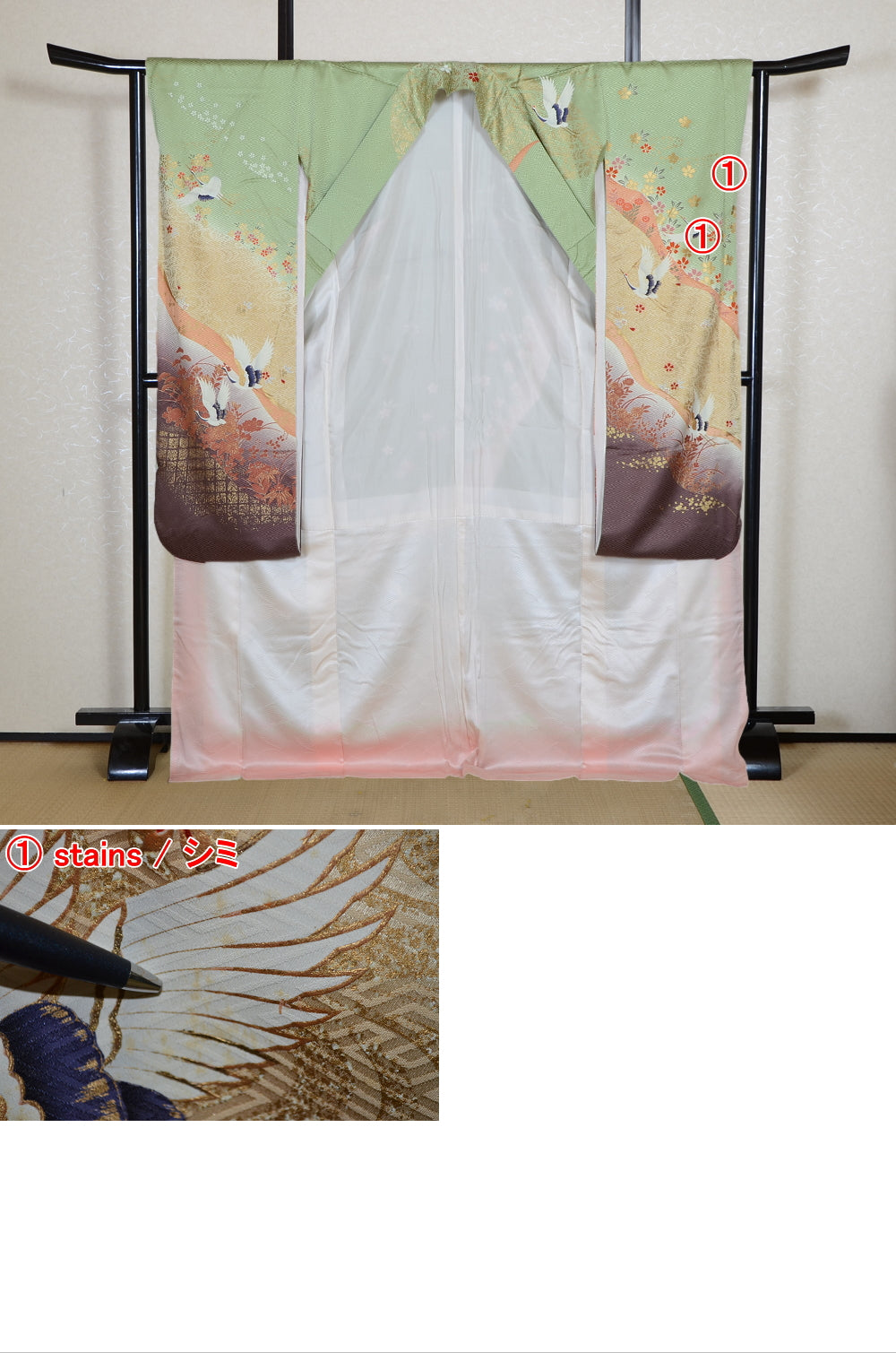 Long-sleeved kimono 6 items set / Furisode / FK#2-341