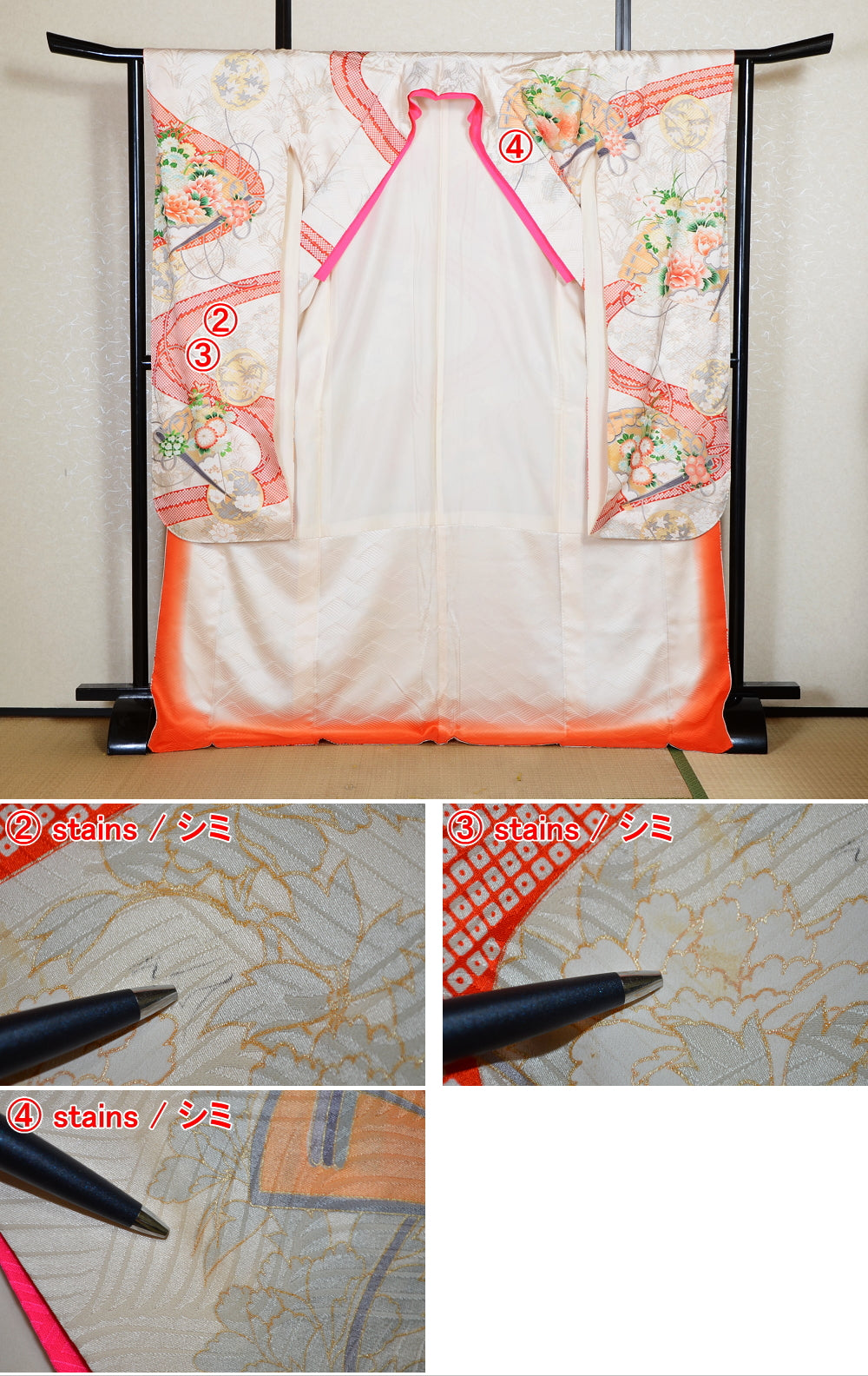 Long-sleeved kimono 6 items set / Furisode / FK#2-337