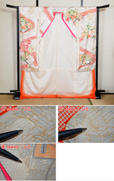 Long-sleeved kimono 6 items set / Furisode / FK#2-337