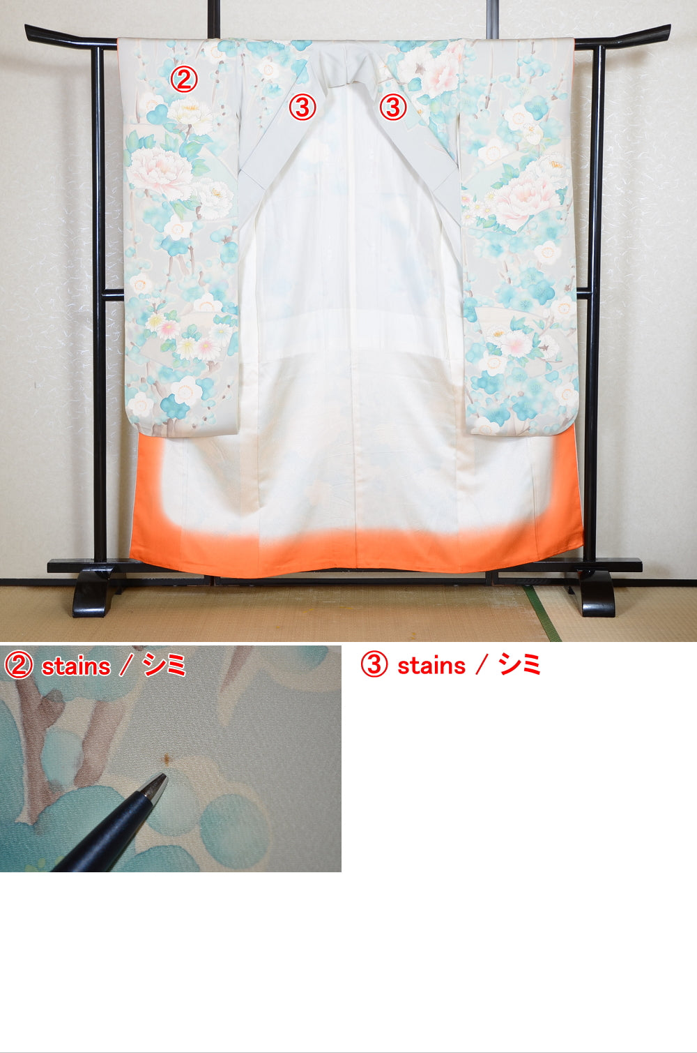 Long-sleeved kimono 6 items set / Furisode / FK#2-300
