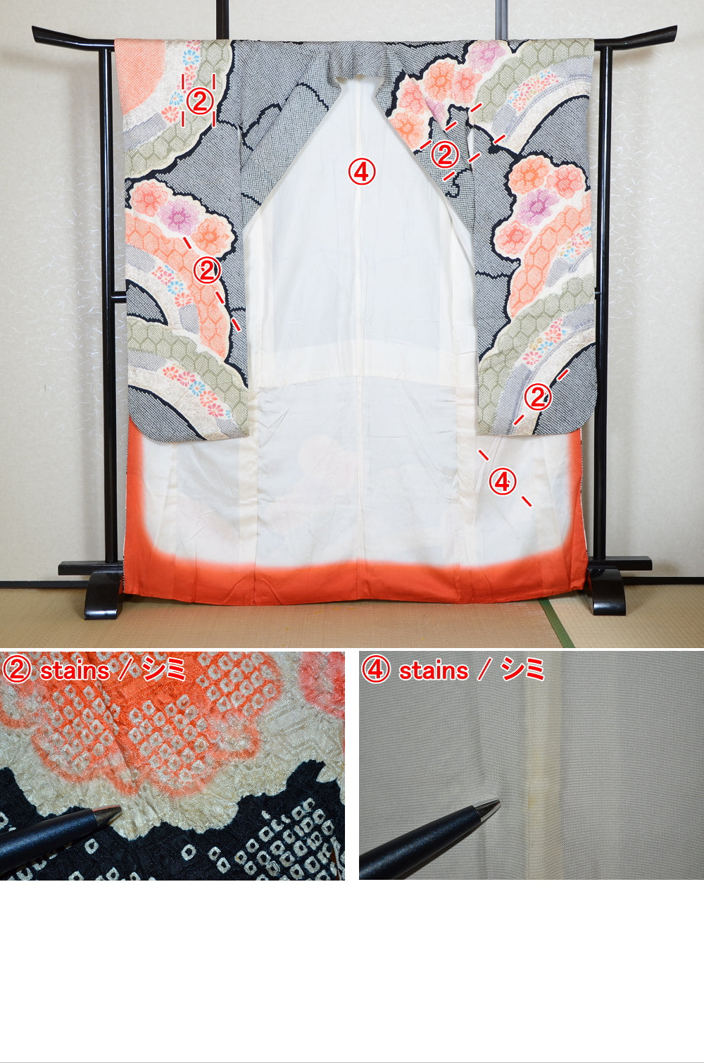 Long-sleeved kimono / Furisode / FK#1-1-983