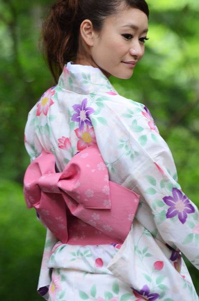 Japanese yukata kimono / D #059
