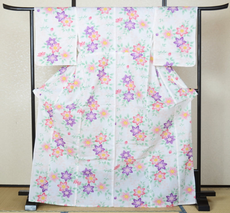 Japanese yukata kimono / D #059
