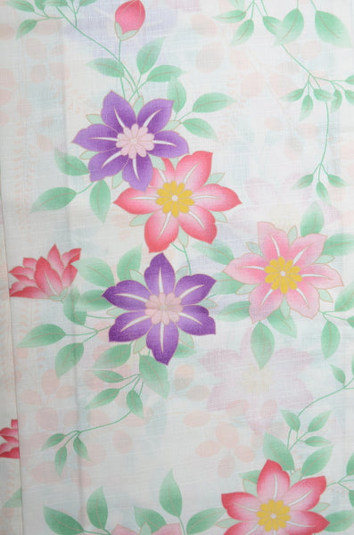 Japanese yukata kimono / D #059