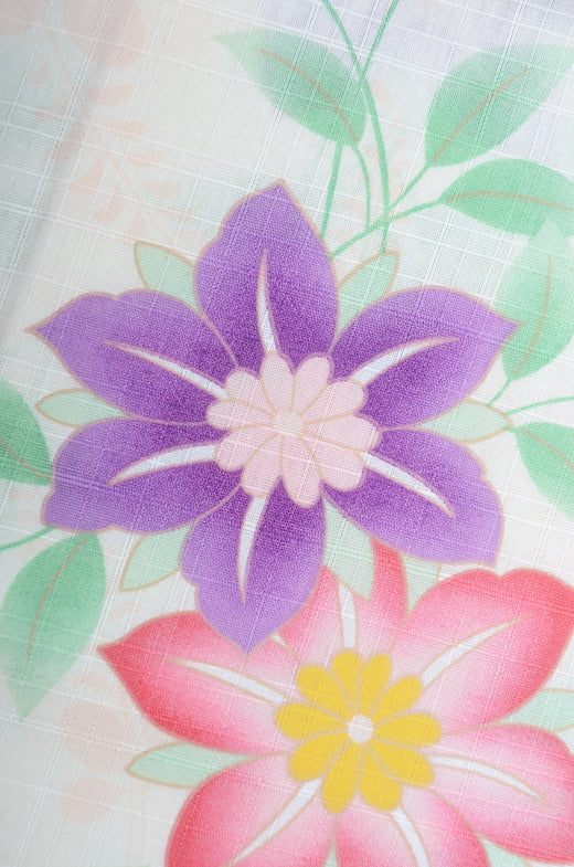 Japanese yukata kimono / D #059