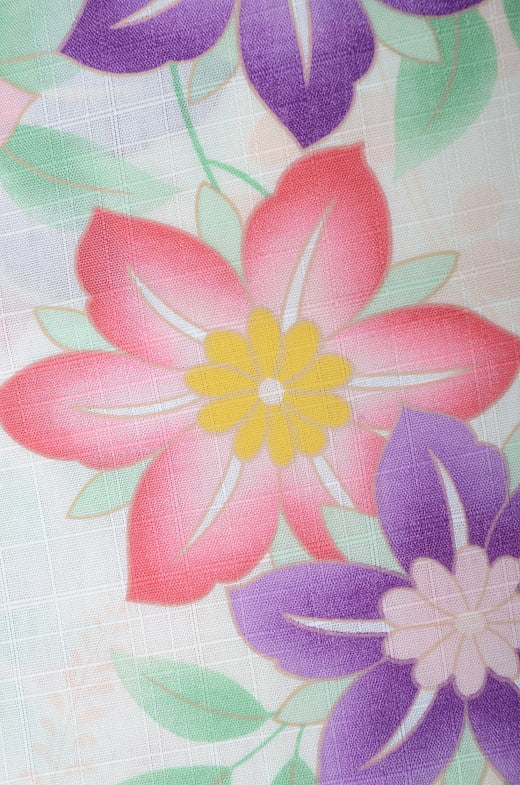 Japanese yukata kimono / D #059