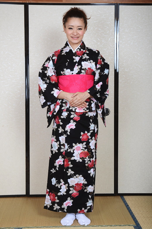 Japanese yukata kimono / D #61
