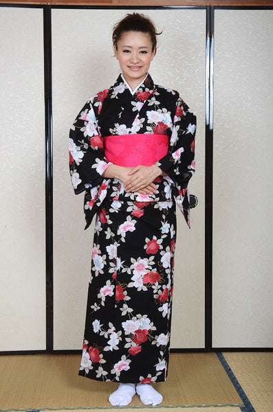 Japanese yukata kimono / D #61