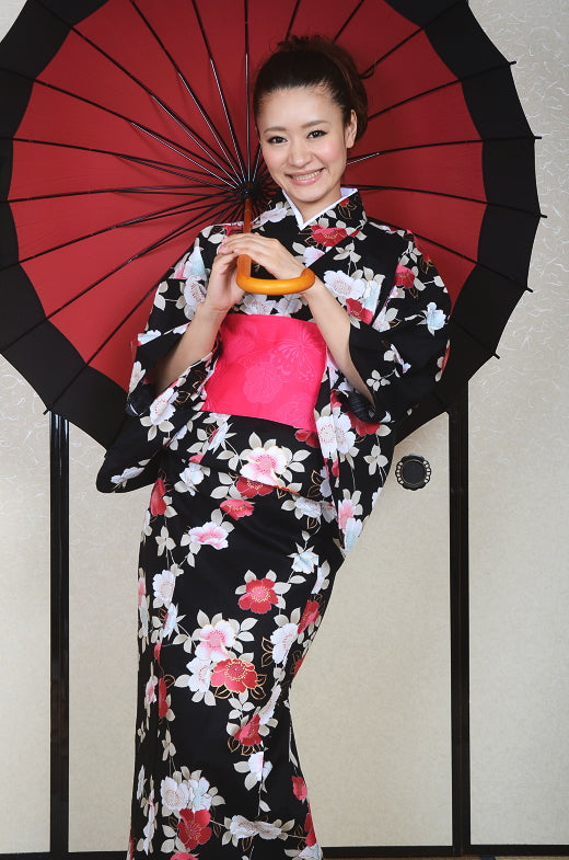 Japanese yukata kimono / D #61