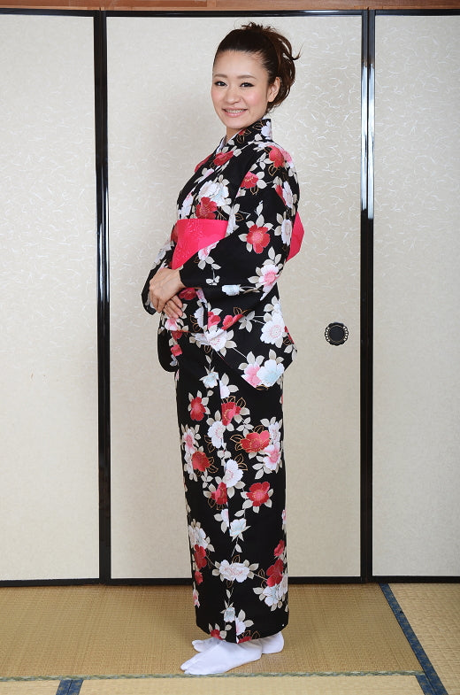 Japanese yukata kimono / D #61