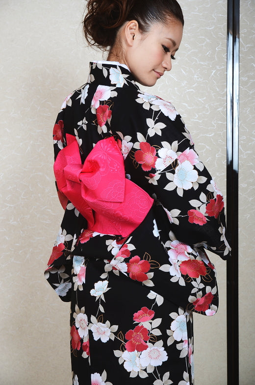 Japanese yukata kimono / D #61