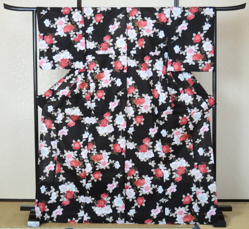 Japanese yukata kimono / D #61