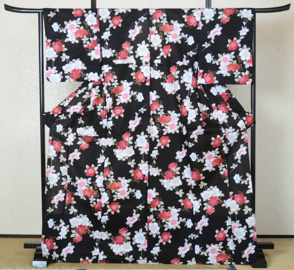 Japanese yukata kimono / D #61