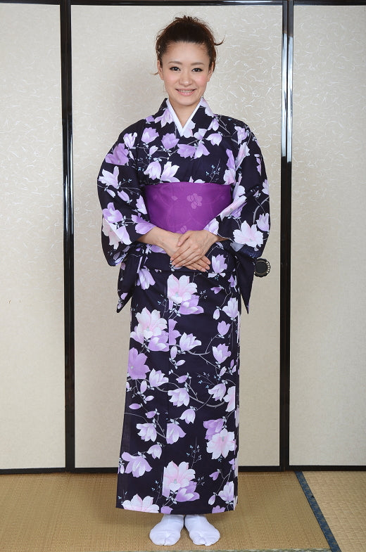 Japanese yukata kimono / D #062