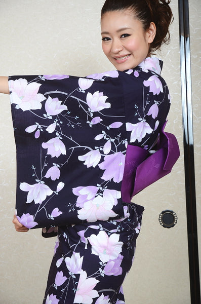 Japanese yukata kimono / D #062