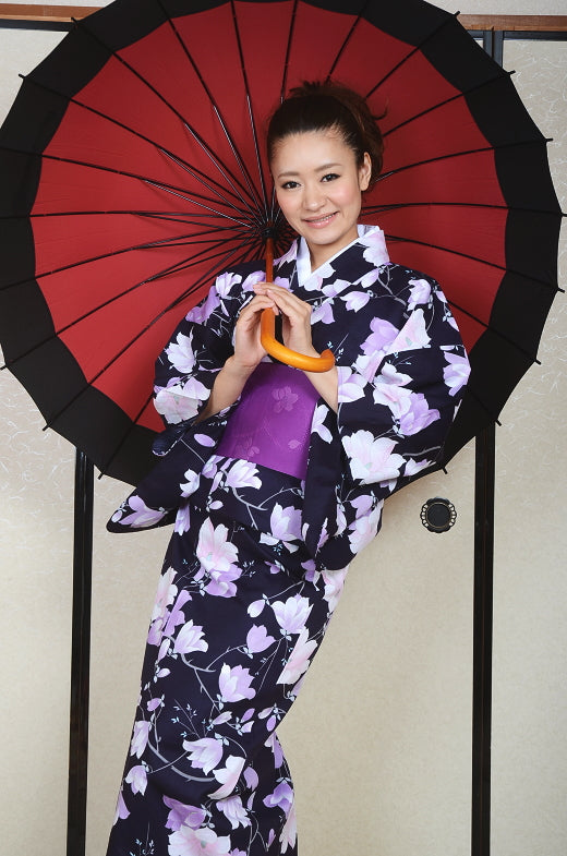 Japanese yukata kimono / D #062