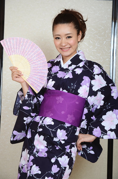 Japanese yukata kimono / D #062