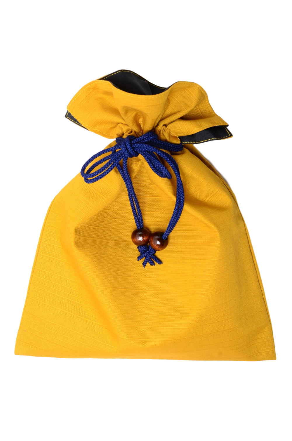 Men Kinchaku pouch / Yellow