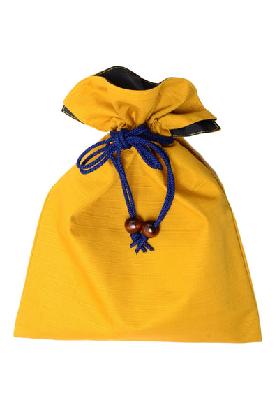 Men Kinchaku pouch / Yellow