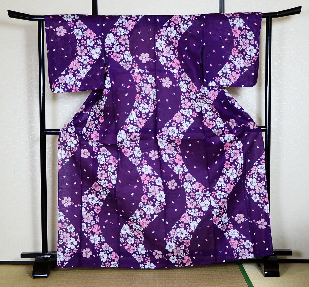 Japanese yukata kimono / D #165