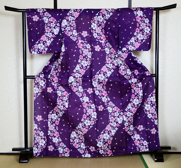 Japanese yukata kimono / D #165