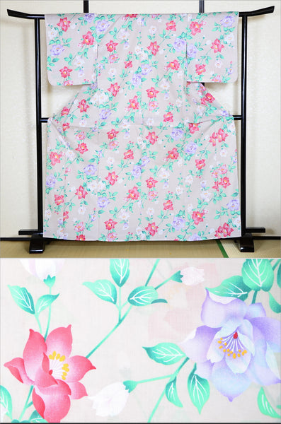 Japanese yukata kimono / H #405