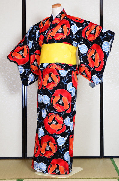 Japanese yukata kimono/ Plus size / P #317