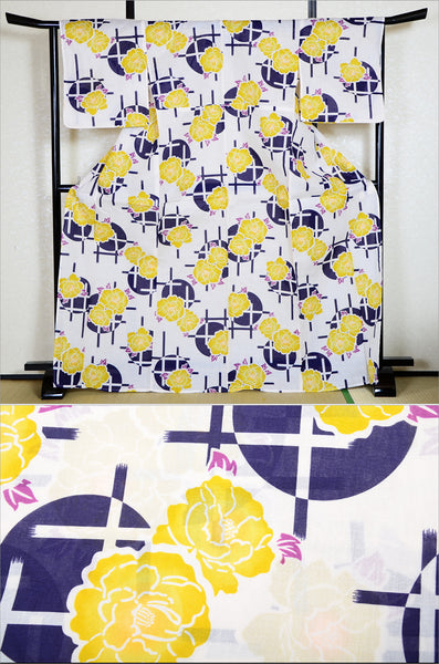 Japanese yukata kimono/ Plus size / P #302