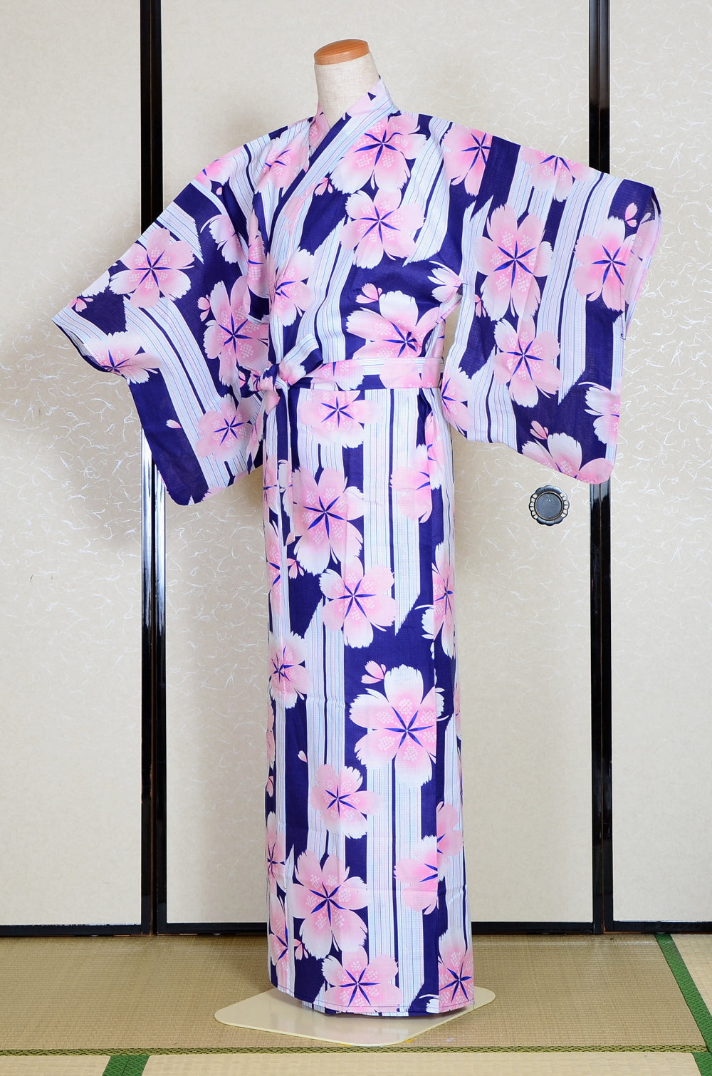 Yukata for indoor use / sakura :EM001-Blue