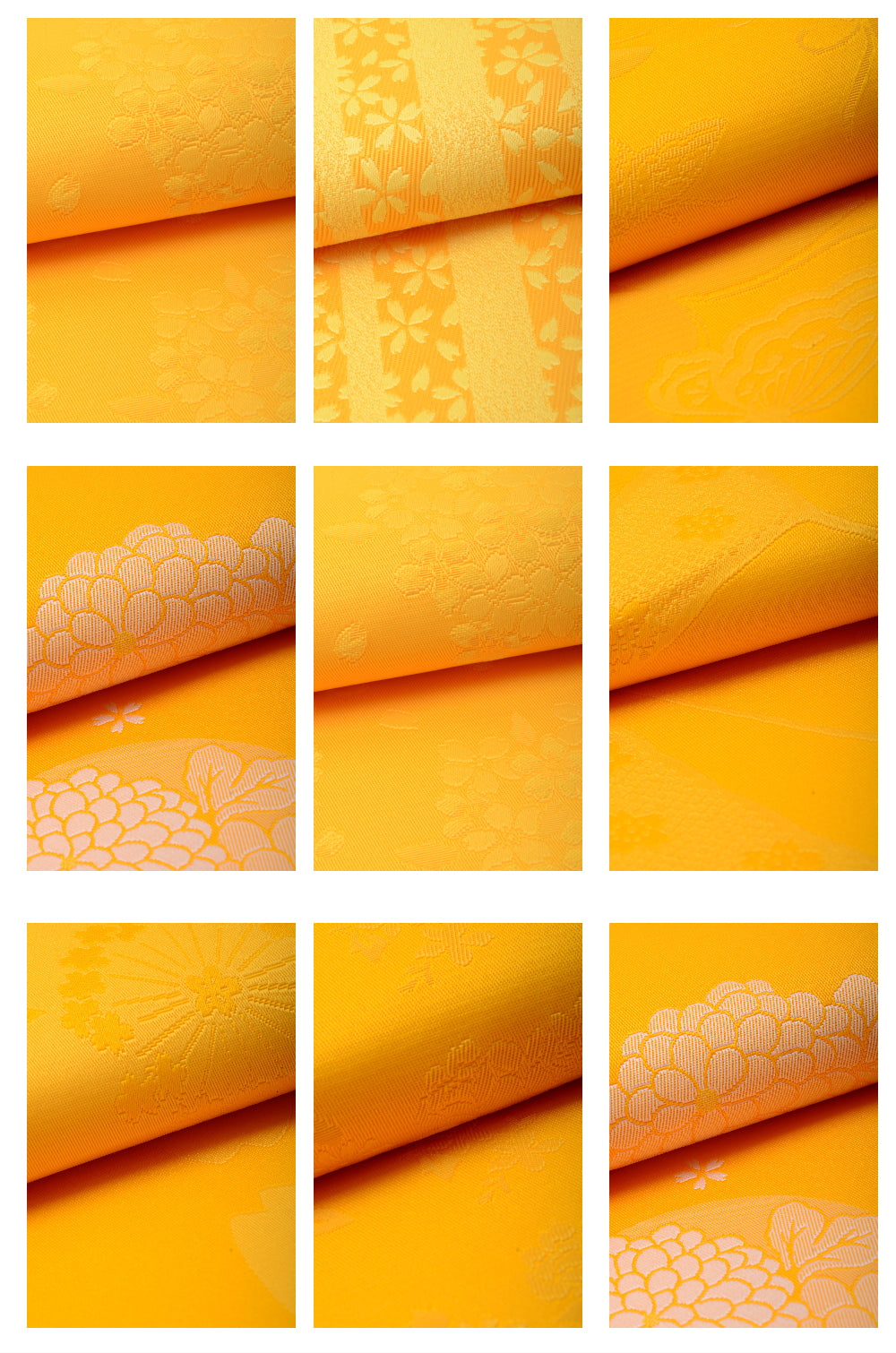 Obi belt and geta sandals set : Pattern / Yellow