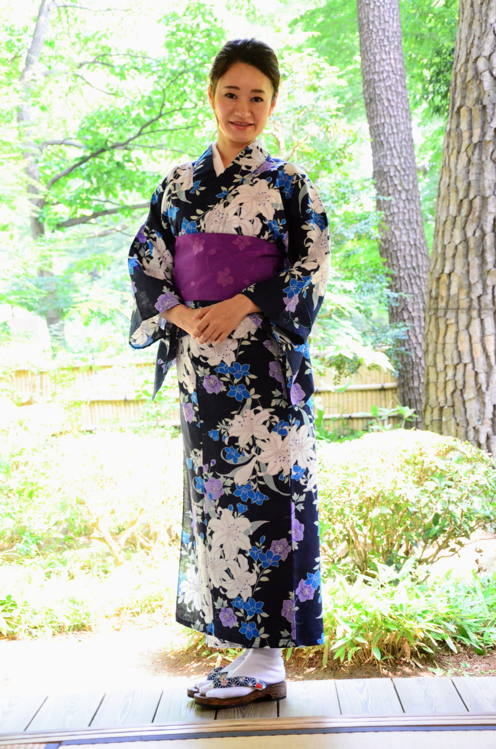 Japanese yukata kimono / D #141