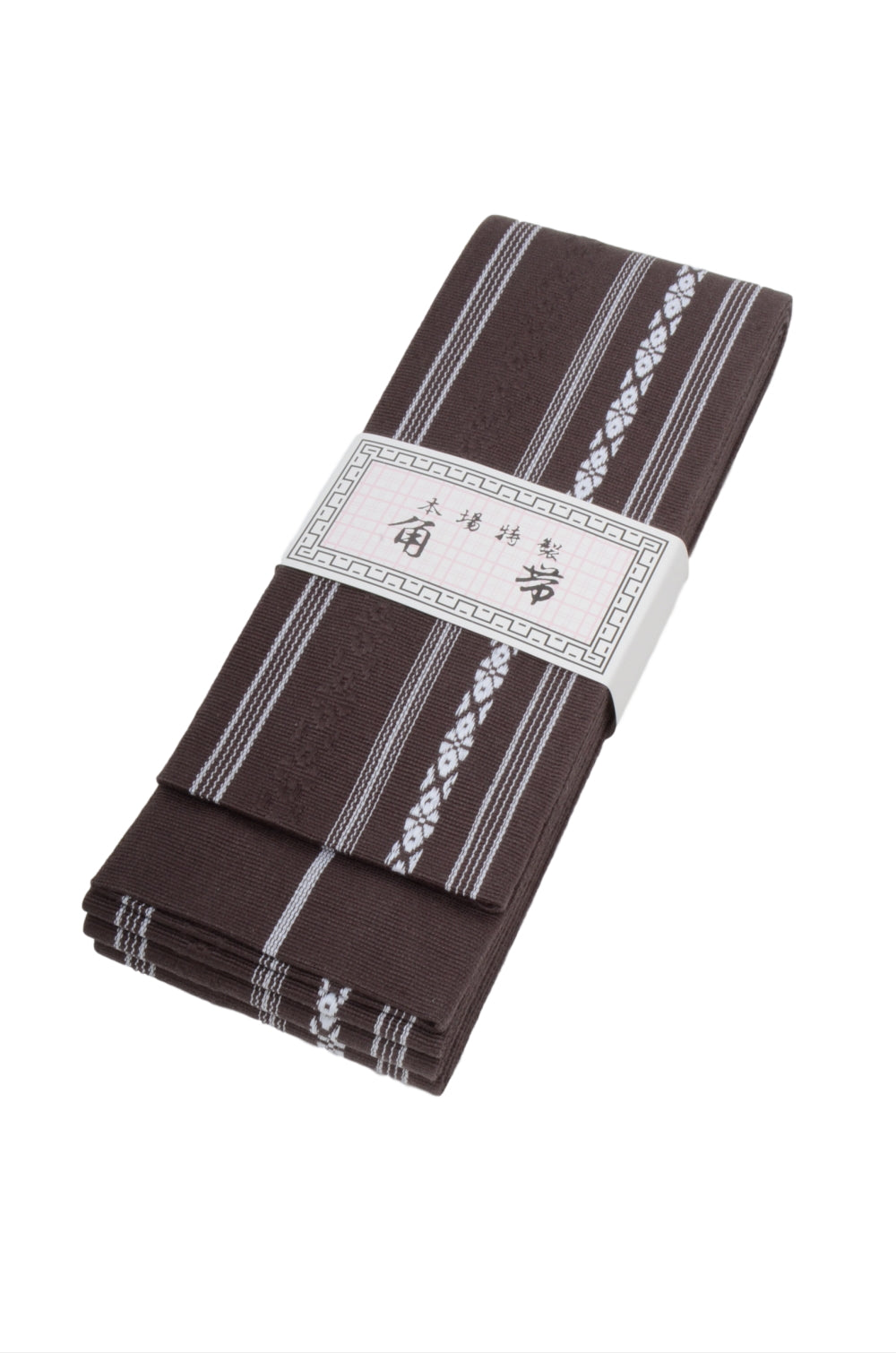 Men obi belt and geta sandals set : Brown