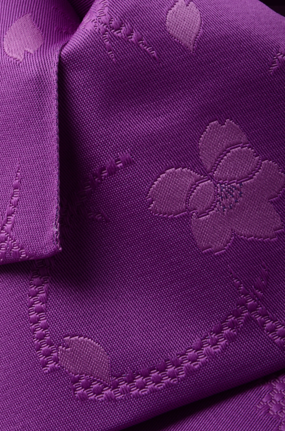 Obi belt and geta sandals set : Pre-tied / Deep purple #07