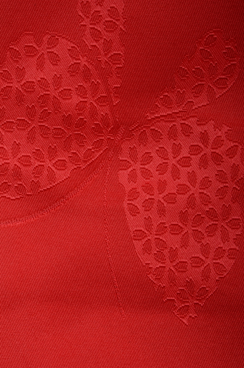 Obi belt and geta sandals set : Pre-tied / Red #02