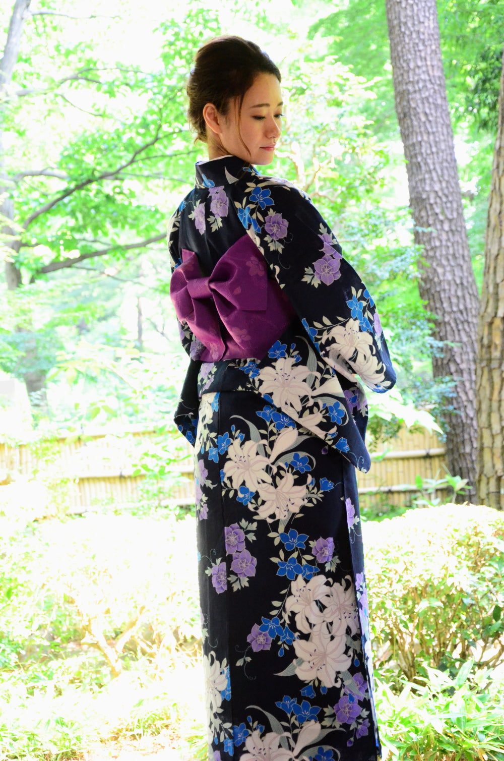 Japanese yukata kimono / D #141