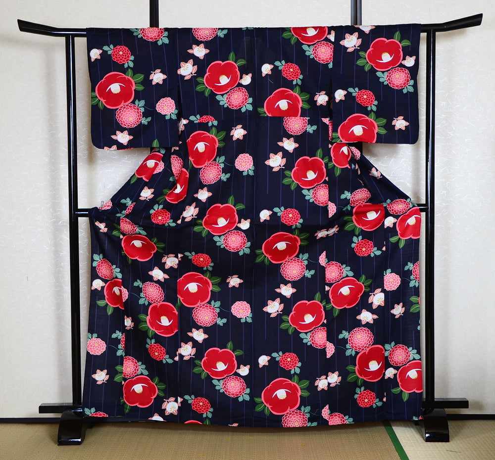 Japanese yukata kimono / D #166