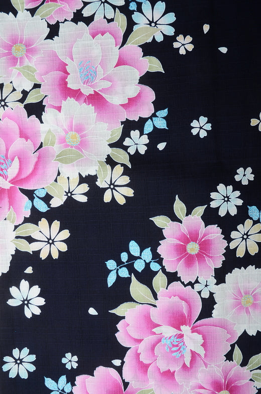 Japanese yukata kimono / D #064