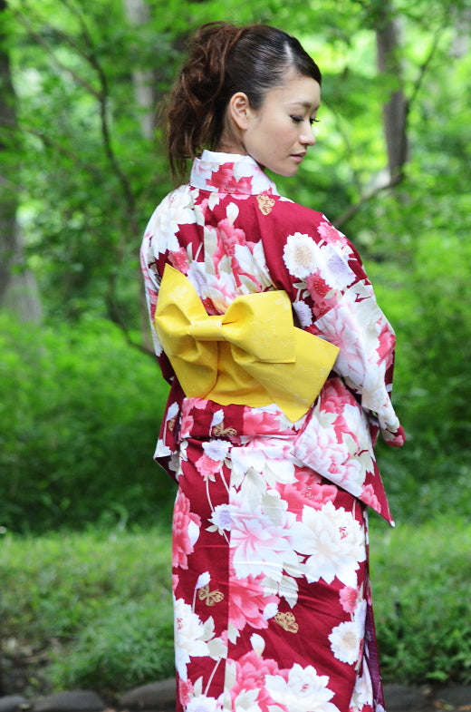 Japanese yukata kimono / D #066