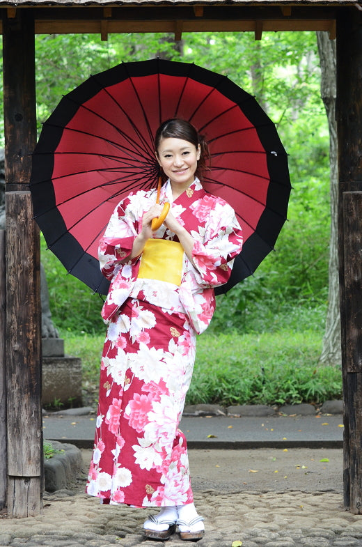Japanese yukata kimono / D #066