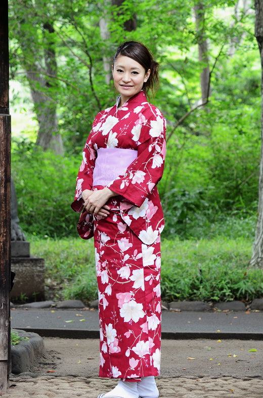 Japanese yukata kimono / D #067