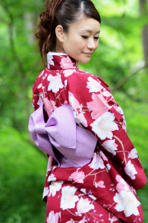 Japanese yukata kimono / D #067
