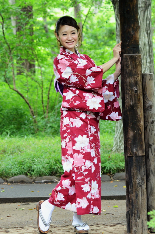 Japanese yukata kimono / D #067